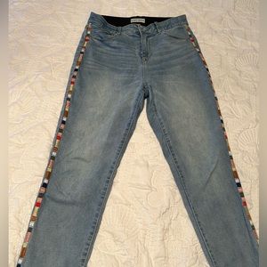 Target jeans with design